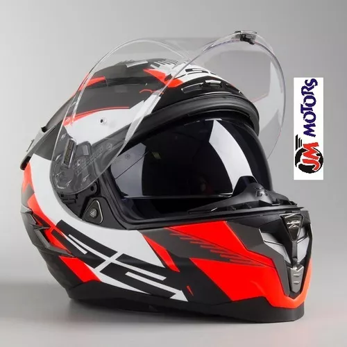 CASCO LS2 327 CHALLENGER GP NEGRO/ROJO - Motosport