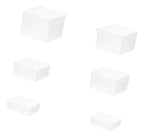Conjunto De 6 Suportes De Exposição De Cubo De Acrílico