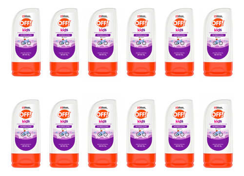 Pack X12 Crema Repelente Off Kids 100g Insectos Niños 4hs