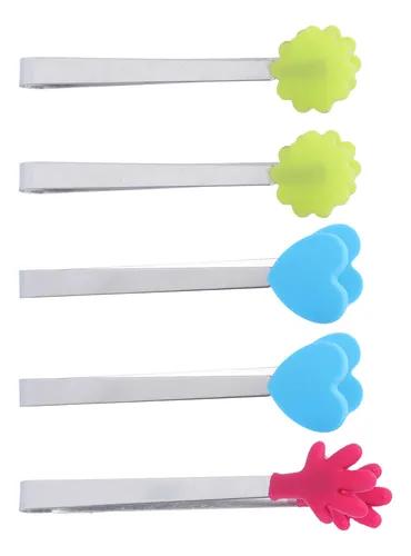 Pinzas De Cocina En Forma De Corazón, 5 Unidades