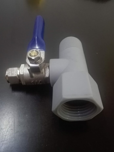 Imagen 1 de 5 de Llave Corte 1/2 Instalacion Dispenser Heladeras Osmosis