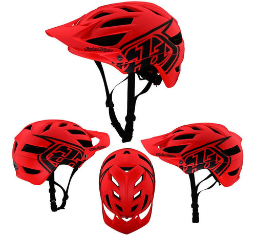Imagen 4 de 8 de Casco Mtb Troy Lee Designs A1 Drone Firered. Carbonobikes