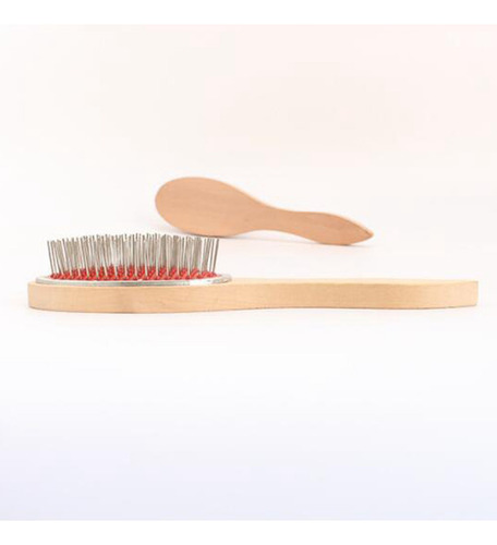 Peine Madera Acero Desenrollante Peluca Extensiones