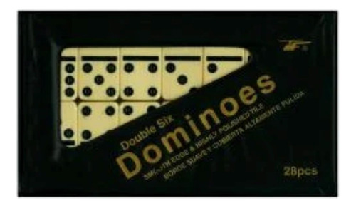 Juego Domino 28 Piezas Grandes En Estuche Pvc Calidad Premiu