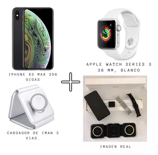 iPhone XS Max 256 Gigas + Apple Watch Series 3 38mm + Cargador Inalámbrico