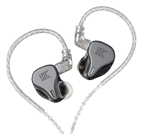 Auriculares intraurales con cable Kz Dq6 sin micrófono, color gris