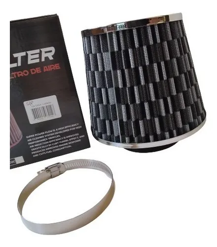 comprar Filtro De Aire Conico Sin Protector Carbon Tipo K&n