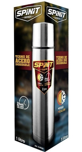 Termo Acero Inoxidable Spinit 24 H Frio/calor Simil Stanley