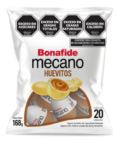 Huevo Bonafide Mecano Chocolate 168g X 20u Entrega En El Día