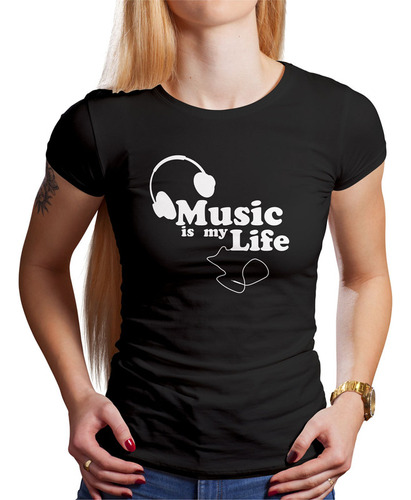 Polo Dama Music Is My Life 2 (d0791 Boleto.store)