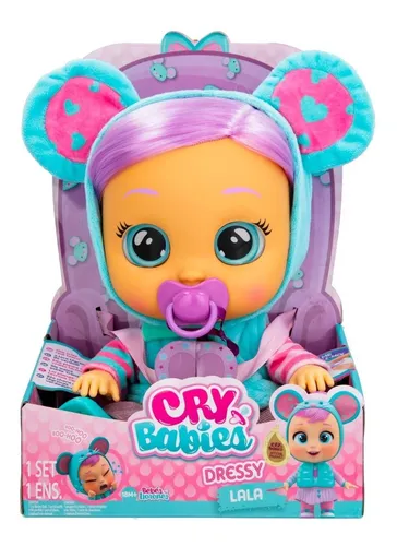 Cry Babies Muñeca Dressy Con Pelo Peina Lala Bebe Lloron Ed