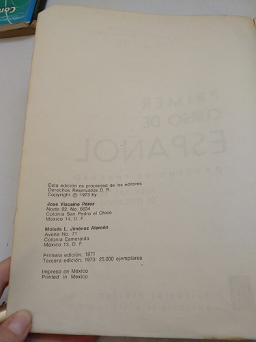 Primer Curso De Español José Vizcaíno Pérez (Usado)