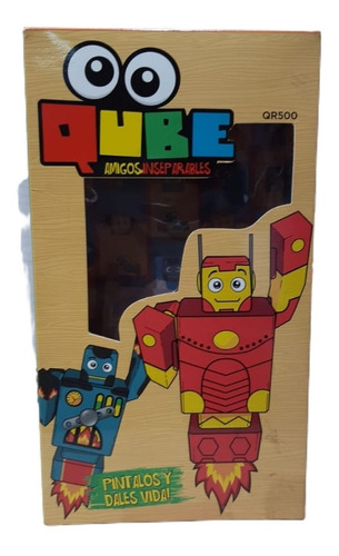 Colecciona Los Amigos Qube - Iron Man - Art Qr500