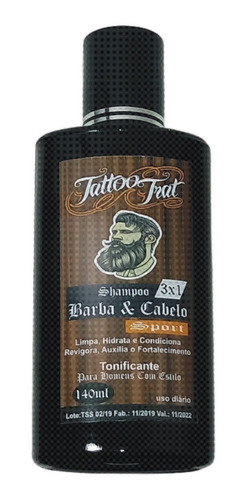 Imagem 2 de 3 de Kit Shampoo (tonificante)+loção Cremosa Balm De Barba 140ml