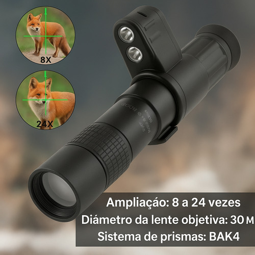 Monóculo Digital Com Visão Noturna E Retículo