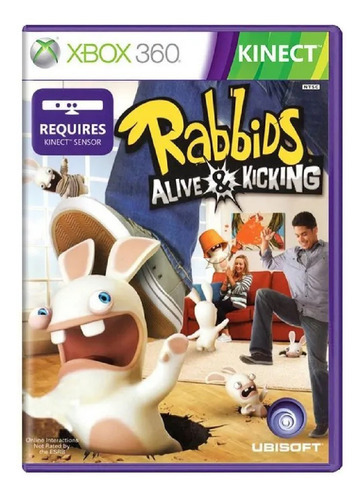 Jogo Rabbids E Kicking Xbox 360 Kinect Midia Fisica