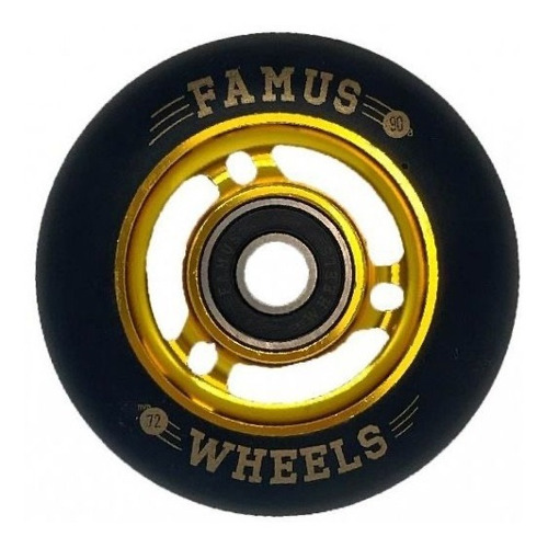 Ruedas Para Patin Agresivo Famuswheels 72mm 90a Set + Abec9