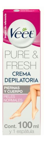 Veet Pure & Fresh Crema Depilatoria Piel Normal 100ml