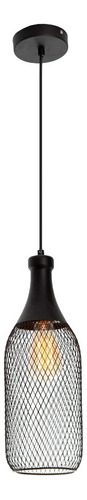 Lámpara Lumimexico Colgante Vintage Acero Negro Mate  E27 40w 1 Luz H9012-1