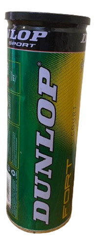 Tubo Pelotas Tenis Dunlop Fort 4 X3 Unidades