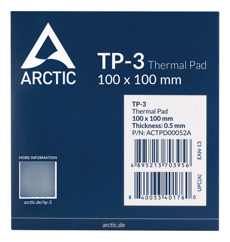 Pad Térmico Arctic Tp-3 100x100mm 0.5mm
