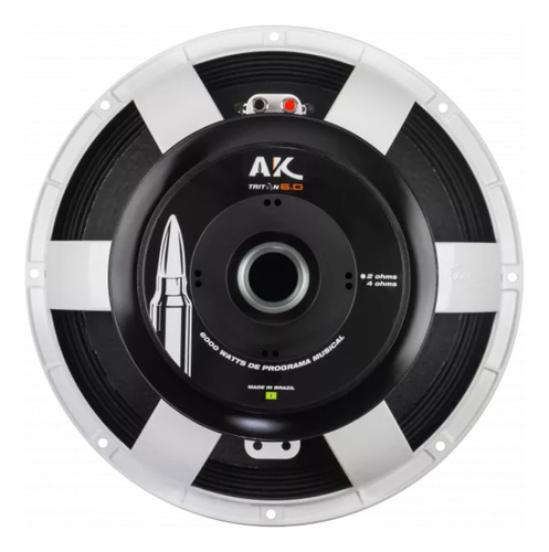 Subwoofer Triton Ak 6.0 15 Polegadas 3000w Rms 4 Ohms Branco
