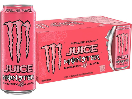 Kit Com 15und Energético Monster Pipeline Punch 473ml