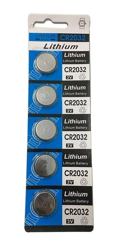 5x Pilas Micro Litio Bateria Boton Cr2032 3v