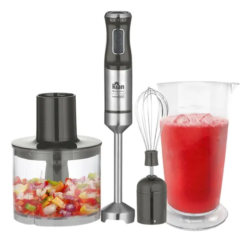 Kian Mixer Turbo 3 Em 1 Inox Misturadora 1000w 5 Velocidades Pret...
