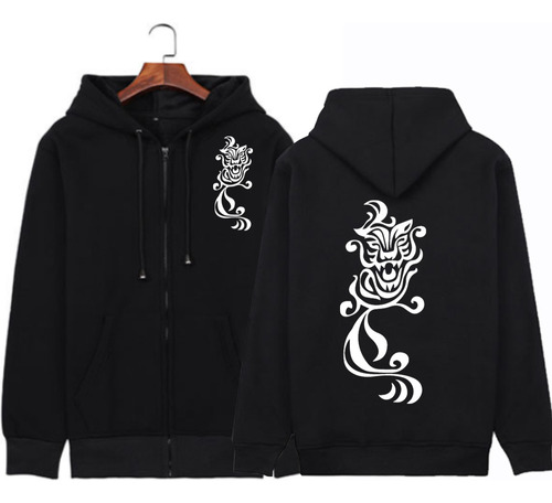 Tokyo Revengers Print Zip Up Hoodie