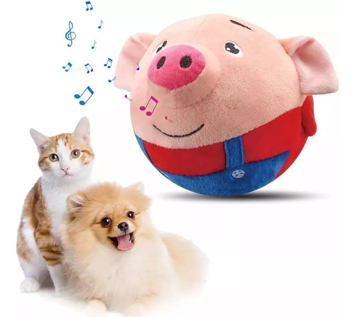 1pc Muñeco Infantil De Peluche Vibrador Musical Jumping Pig