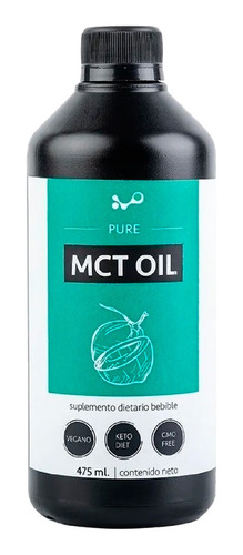 Mct Oil X 475 Ml - Origen Alemania - Keto - Vegan - Gmo Free