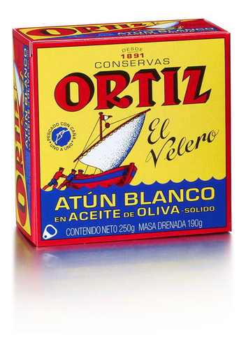 Atún Blanco Ortiz En Oliva 250g