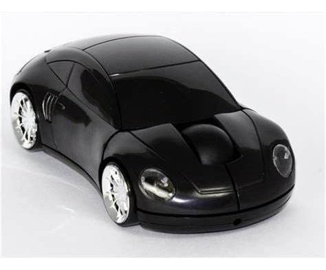 Ratón Inalámbrico 2,4g Luces Diseño Coche Carreras 3d Usb Pc