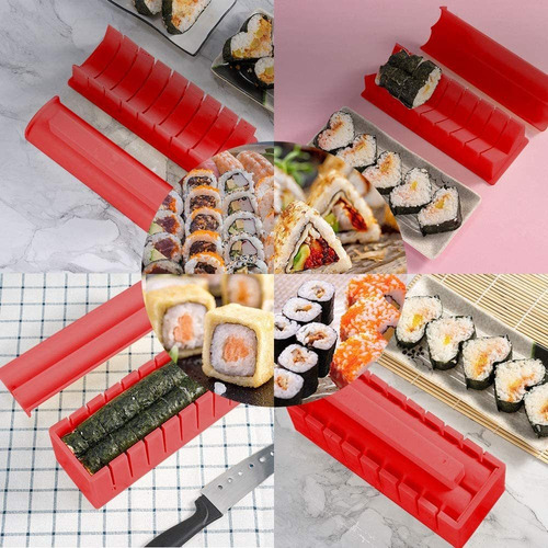 Kit Completo De Lujo Para Hacer Sushi En Casa, Incluye 10 Pi