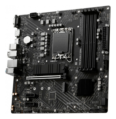 Tarjeta Madre Msi Pro B760m-p Lga1700 4x Ddr5 2x M.2 Usb-c