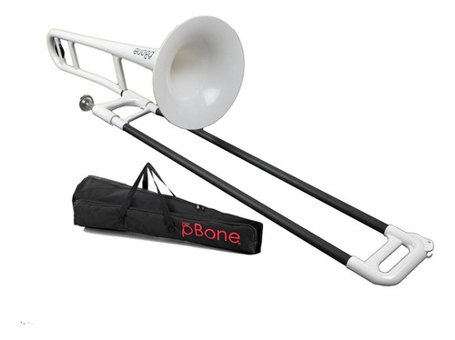 Trombón Selmer De Plástico Pbone1 Blanco Con Funda