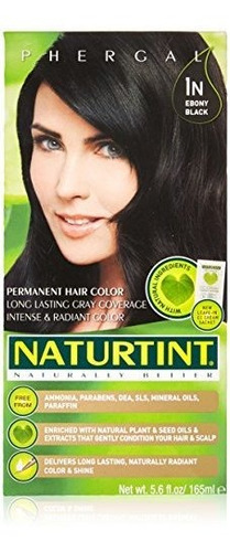Naturtint Color De Cabello Permanente 1n Ebony Black (paquet
