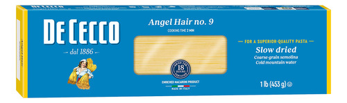 De Cecco Angel Hair No. 9 Pasta, 16 Onzas