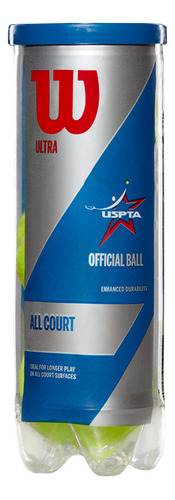 Pelotas Wilson Ultra Club All Court En Amarillo Y Negro | St