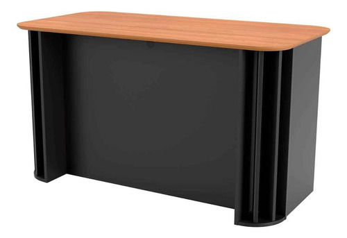 Mesa Para Escritório Mdf Ripada Com Gaveta Dalla Costa 1,35m