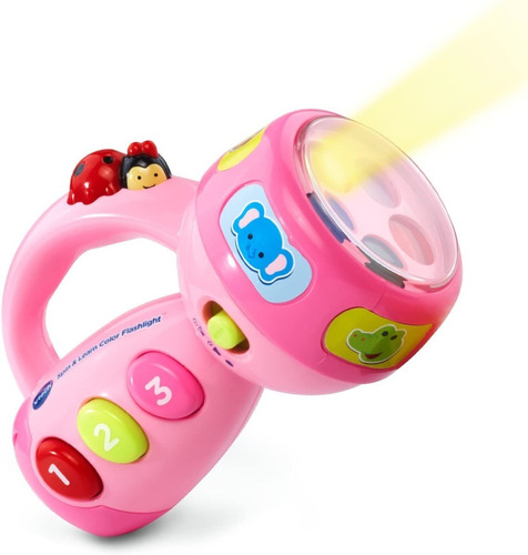 Juguete Linterna Vtech Spin And Learn Flashlight Rosa / J