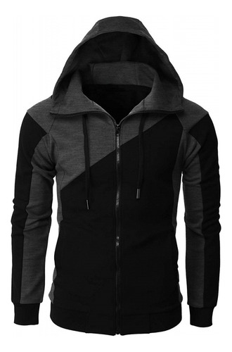 Sudadera Con Capucha Color Block Slim Fit Para Hombre