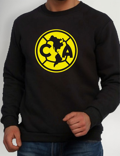 Sudadera Club América Águilas Unisex Hoodie Negra