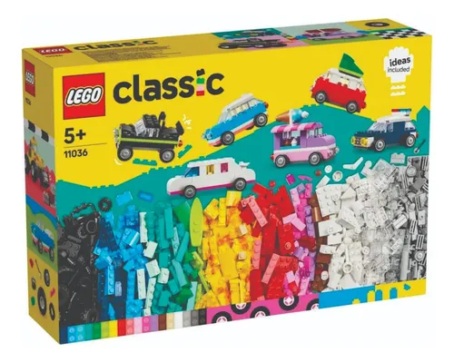 Blocos De Montar - Lego Classic - Veículos Criativos - Lego 900 Carro Jipe Polícia Van Kombi