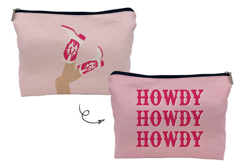 Lacosu Botas De Vaquera Howdy De Color Rosa Intenso, Bolsa D