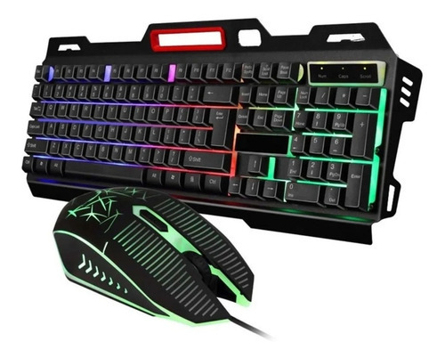 Kit de teclado y ratón USB 2.0 con LED en color profesional para jugadores