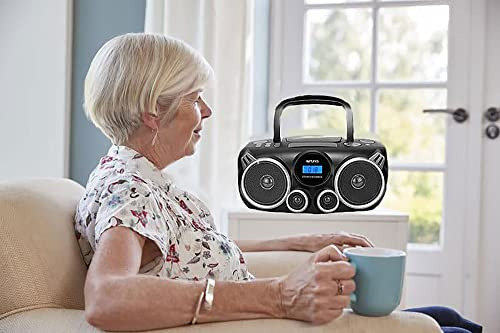 Reproductor Cd Portátil Riptunes Bluetooth, Radio Am Fm,