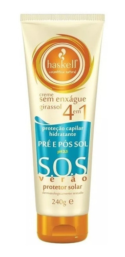 Haskell S.o.s Verão Pré E Pós Sol Protetor Capilar 240g