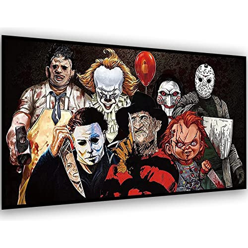 Pintura De Terror Grande Por Números Para Adultos, Kits De P